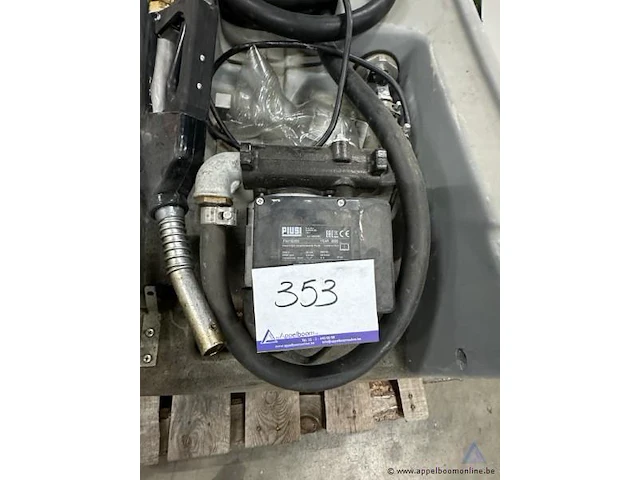 Mobiele brandstoftank ats, met piusi pomp, bouwjaar 2020, 230 v, serienummer f00730000. werking niet gekend. - afbeelding 3 van  3