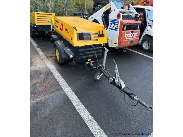 Mobiele compressor, atlas copco xas 47, bouwjaar 2004, 91 bedrijfsuren, motorvermogen 21.6 kw, diesel, gewicht 850 kg, serienummer -ya3-b6227x-40472660-. werking niet gekend. - afbeelding 1 van  13