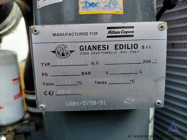 Mobiele compressor, atlas copco xas 47, bouwjaar 2004, 91 bedrijfsuren, motorvermogen 21.6 kw, diesel, gewicht 850 kg, serienummer -ya3-b6227x-40472660-. werking niet gekend. - afbeelding 11 van  13