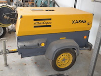 Mobiele compressor atlas copco xas37 ca. 158 uur zo goed als nieuw