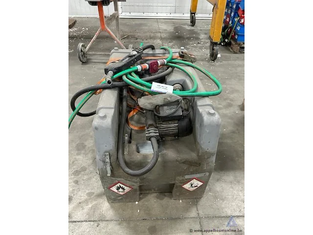 Mobiele dieseltank met pomp, 230 v, 0,5 kw, piusi, bouwjaar 2015, serienummer f00730390. werking niet gekend. - afbeelding 2 van  2