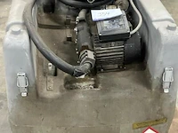 Mobiele dieseltank met pomp piusi, bouwjaar 2016, 230 v, 0,55 kw, 1 fase. werking niet gekend