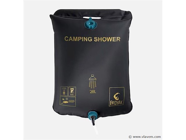 Mobiele douche 20liter zonenergie - afbeelding 1 van  3