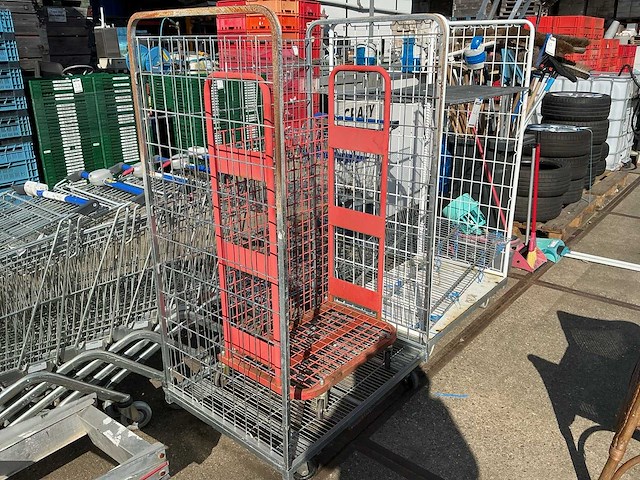 Mobiele draadmand (3x) - afbeelding 1 van  3