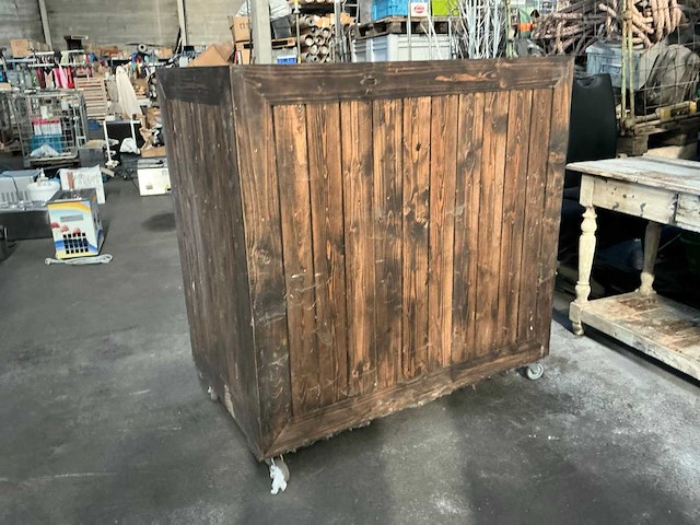 Mobiele houten buffetkast - afbeelding 4 van  4