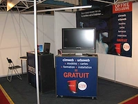 Mobiele houten presentatiemeubels van 100 × 100 cm (2x) - afbeelding 2 van  10