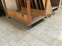 Mobiele houten werkbank/tafel - afbeelding 4 van  4