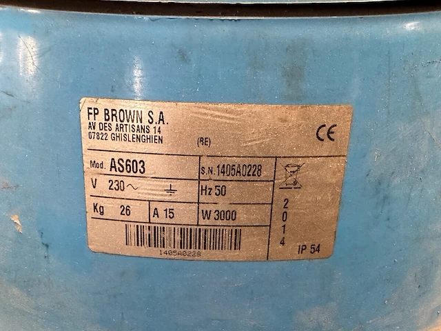 Mobiele industriële stofzuiger brown - afbeelding 3 van  4