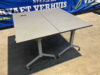 Mobiele inklapbare bureautafel (2x)