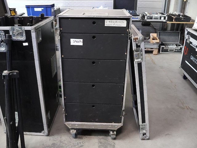 Mobiele kast in flightcase - afbeelding 1 van  4