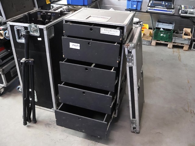 Mobiele kast in flightcase - afbeelding 3 van  4