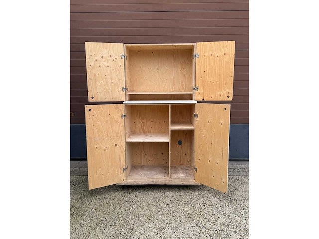 Mobiele magazijn computerkast 90x52x182cm - afbeelding 2 van  4