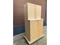 Mobiele magazijn computerkast 90x52x182cm - afbeelding 1 van  1