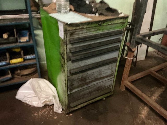 Mobiele metalen ladenkast (2x) - afbeelding 3 van  10
