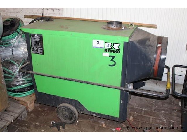 Mobiele oliegestookte heteluchtverwarmer remko, clk70 - afbeelding 1 van  5