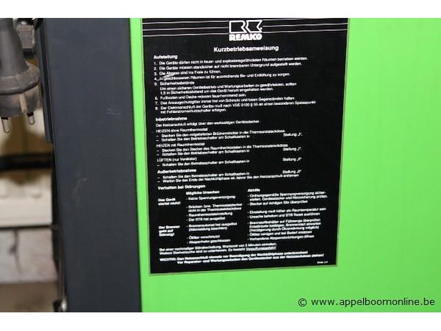 Mobiele oliegestookte heteluchtverwarmer remko, clk70 - afbeelding 2 van  5