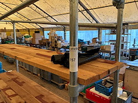 Mobiele rek met 4 houten leggers - afbeelding 2 van  5