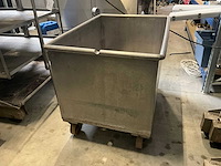 Mobiele rvs lekbak - afbeelding 1 van  4