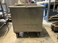 Mobiele rvs lekbak - afbeelding 2 van  4