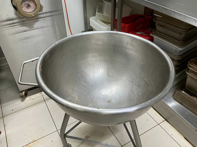 Mobiele rvs mengkom - afbeelding 3 van  4