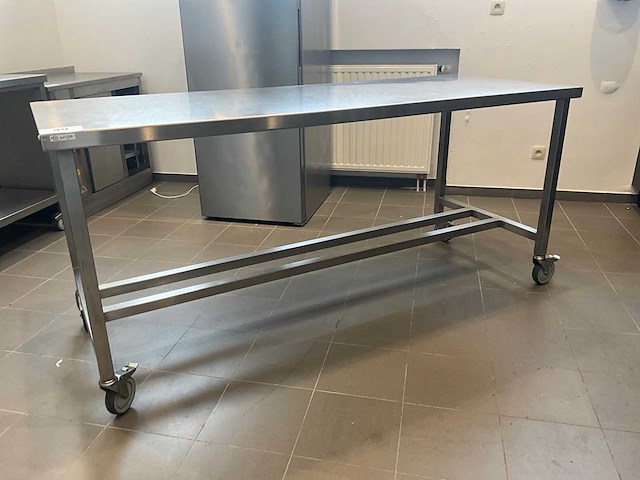 Mobiele rvs werkbank (2x) - afbeelding 2 van  5