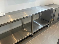 Mobiele rvs werkbank (2x) - afbeelding 4 van  5