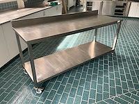 Mobiele rvs werkbank - afbeelding 1 van  6