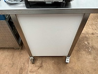 Mobiele rvs werktafel - afbeelding 3 van  3