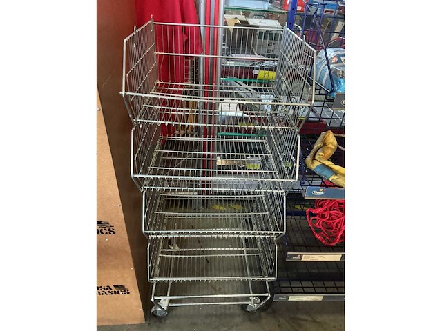 Mobiele stapel draadmanden - afbeelding 2 van  2