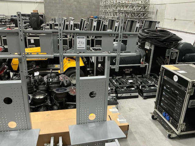 Mobiele televisie-standaard (2x) - afbeelding 2 van  4