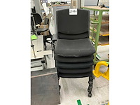 Mobiele vergaderstoel (5x) - afbeelding 2 van  5