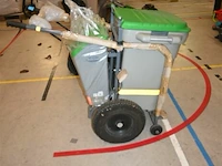Mobiele vuilkar met 2 vuilbakken