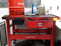 Mobiele werkbank met opvang bak matthys - afbeelding 1 van  6