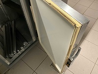 Mobiele werktafel/koeling - rvs met massief arduinen blad - afbeelding 2 van  13