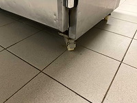 Mobiele werktafel/koeling - rvs met massief arduinen blad - afbeelding 8 van  13