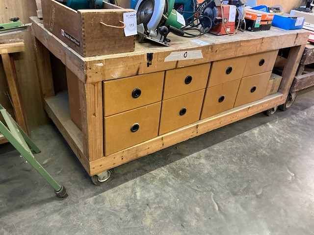 Mobiele werktafels (2x) - afbeelding 1 van  6