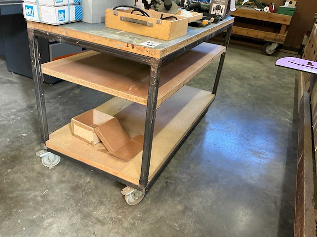 Mobiele werktafels (2x) - afbeelding 1 van  5