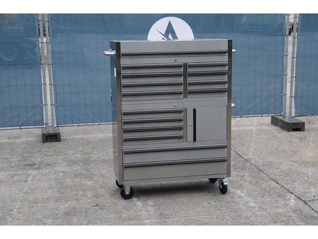 Mobile gereedschapskast met 154-delige gereedschap set nieuw - afbeelding 1 van  1