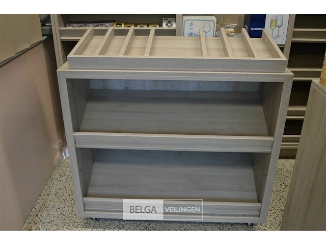 Mobile presentatie rek 100x41x90 cm - afbeelding 1 van  4