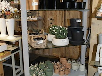 Mobile rek met 2 glazen leggers 180x85 cm - afbeelding 1 van  3