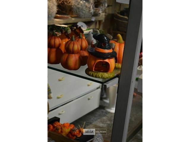 Mobile rek met 2 glazen leggers 180x85 cm - afbeelding 4 van  4