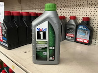 Mobil,inhoud 1 liter motor olie (5x) - afbeelding 1 van  1