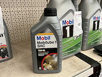 Mobil,inhoud 1 liter motor olie (6x) - afbeelding 1 van  1