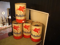 Mobiloil olie blik (x4) - afbeelding 2 van  7