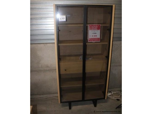 Modali vitrine eik natural - afbeelding 1 van  2