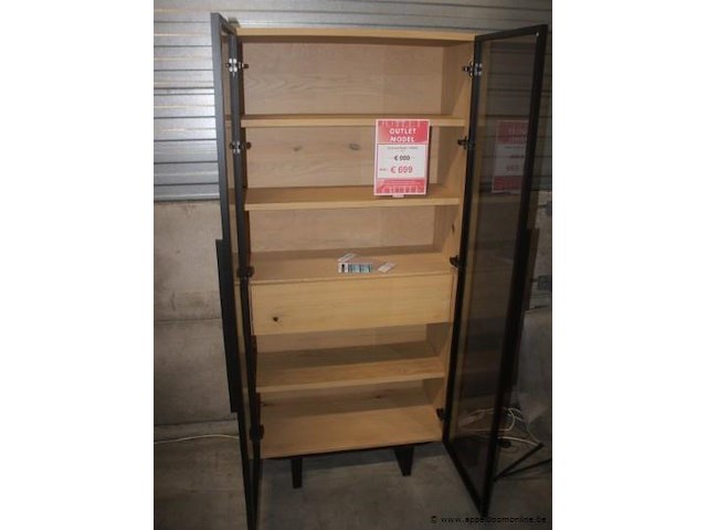 Modali vitrine eik natural - afbeelding 2 van  2