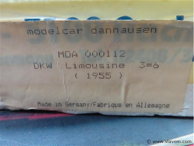 Modelcar dkw limousine - afbeelding 3 van  3