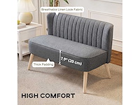 Moderne 2-zits bank, gestoffeerde 2-zits bank - afbeelding 4 van  7