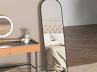 Moderne boogspiegel, 50 x 170 cm - zwart