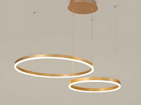 Moderne diy cirkel led-kroonluchter